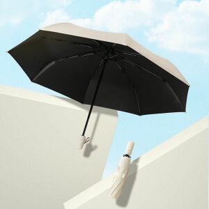 楓林宜居 8骨全自動晴雨兩用傘男女防曬防紫外線加大加固遮陽黑膠折疊傘