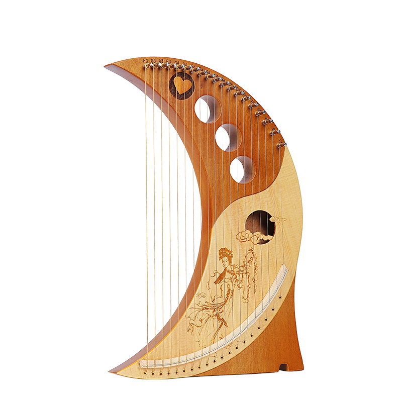 16弦萊雅琴豎琴便攜式lyre19弦小裏拉琴初學者箜篌 聖誕節禮物
