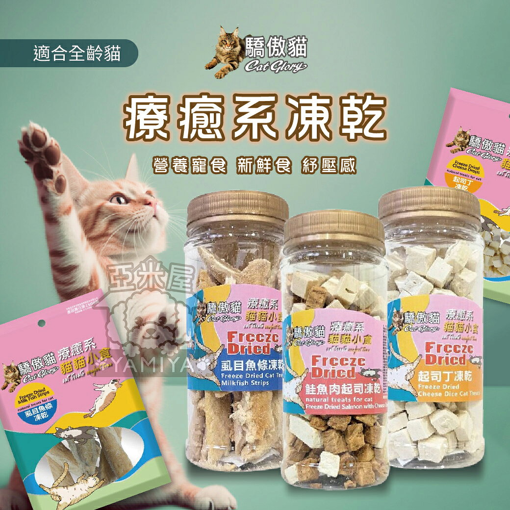 Cat Glory 驕傲貓 療癒系凍乾 貓凍乾 貓點心 原肉零食 原肉凍乾 雞肉丁 袋裝【亞米屋Yamiya】