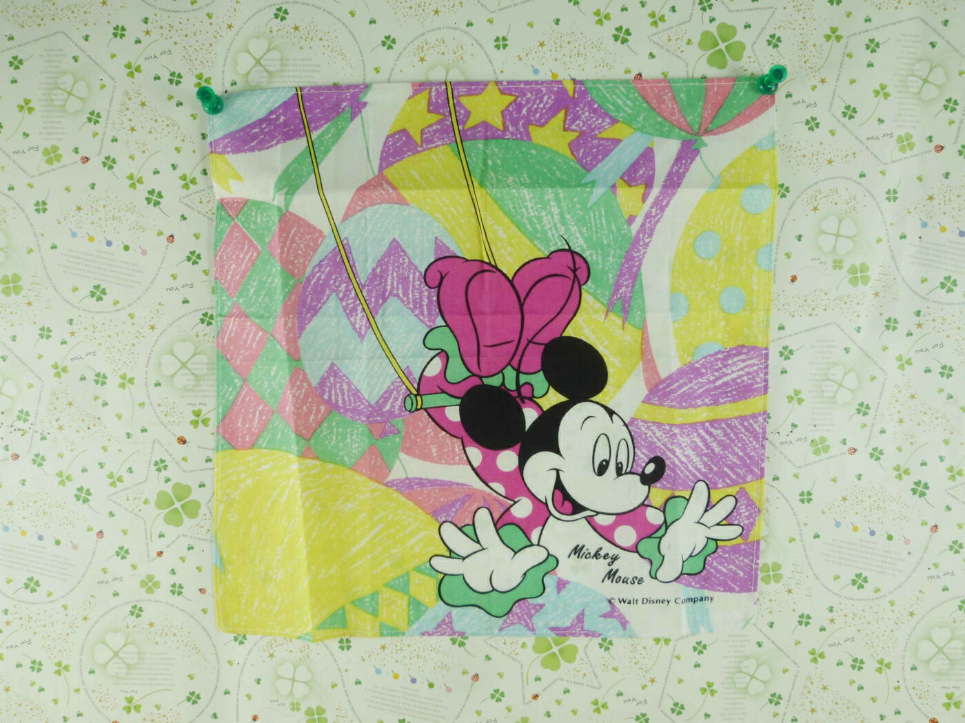 【震撼精品百貨】Micky Mouse 米奇/米妮 手帕-粉彩 震撼日式精品百貨