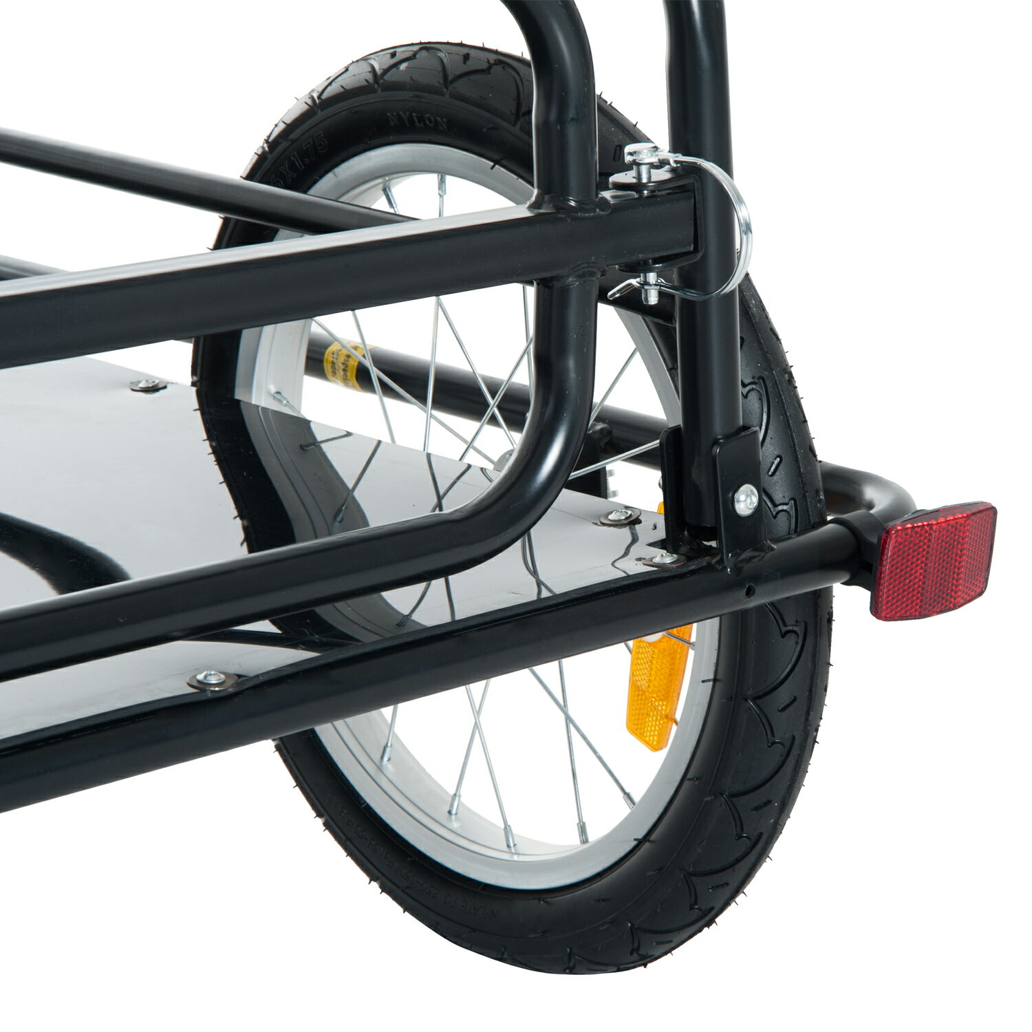 aosom wanderer cargo bike trailer