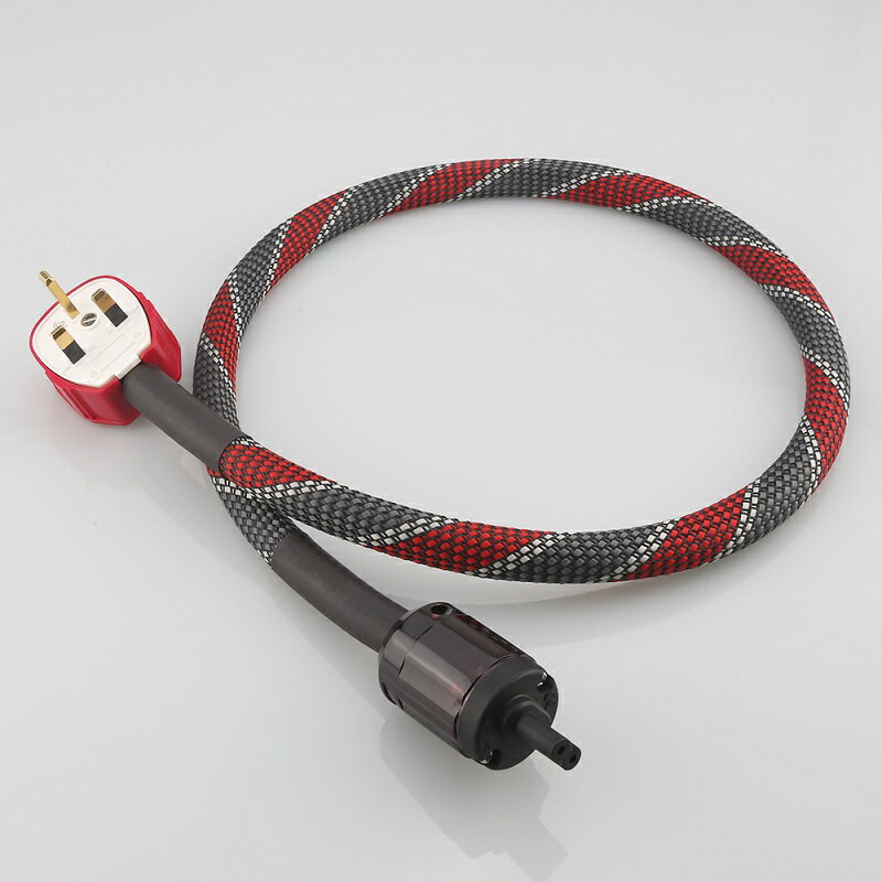 P101無氧銅英規電源線 發燒級音響功放膽機港式英標電源線8字尾插