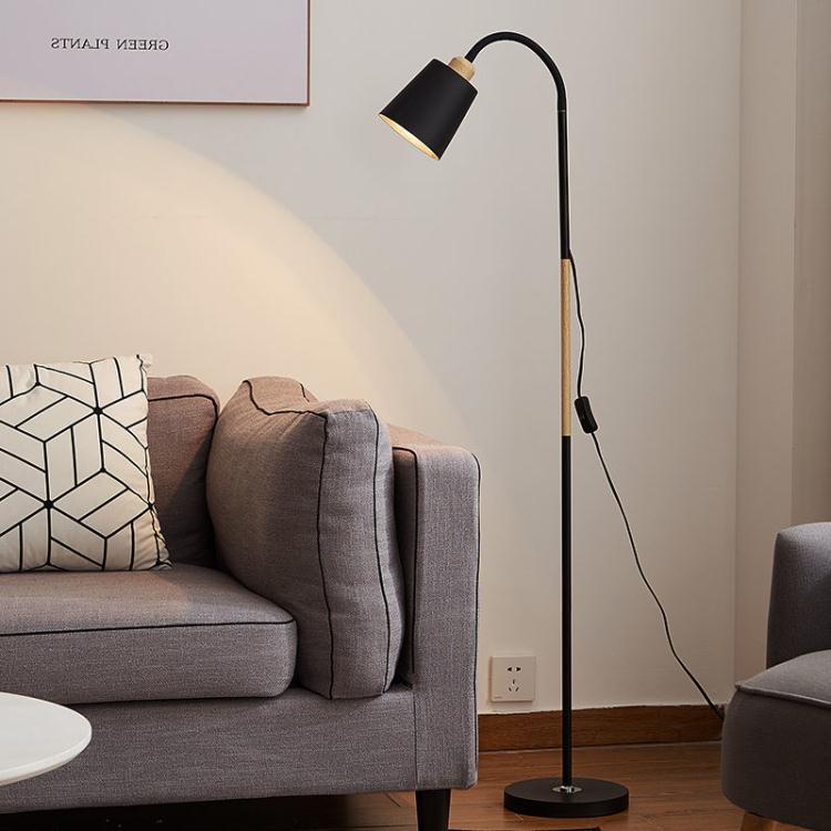 落地燈 落地燈北歐創意客廳臥室書房LED簡約現代可調光遙控閱讀落地台燈