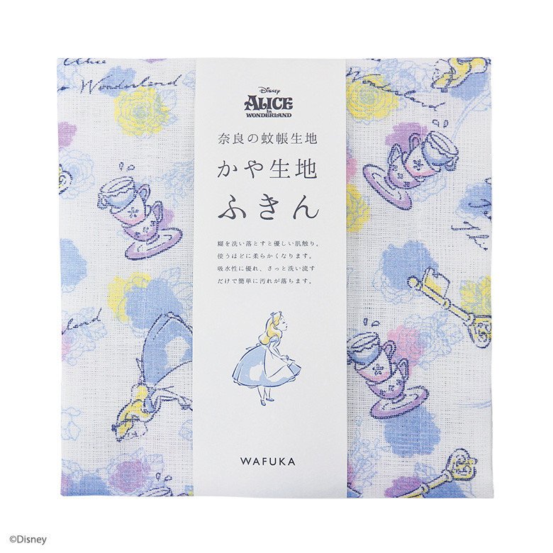 【震撼精品百貨】愛麗絲夢遊仙境 Alice~日本迪士尼Disney 愛麗絲日本製紗布巾 手帕-茶杯*13845