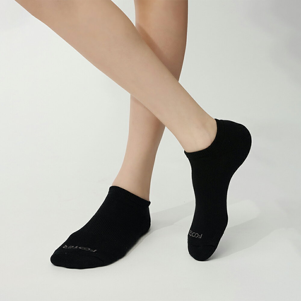 FOOTER 微分子氣墊單色船型薄襪 除臭襪 薄襪 氣墊襪 短襪(女-T71M)
