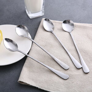 不銹鋼小勺子韓式個性咖啡匙馬克杯攪拌棒家用湯匙長柄鐵勺蜂蜜勺