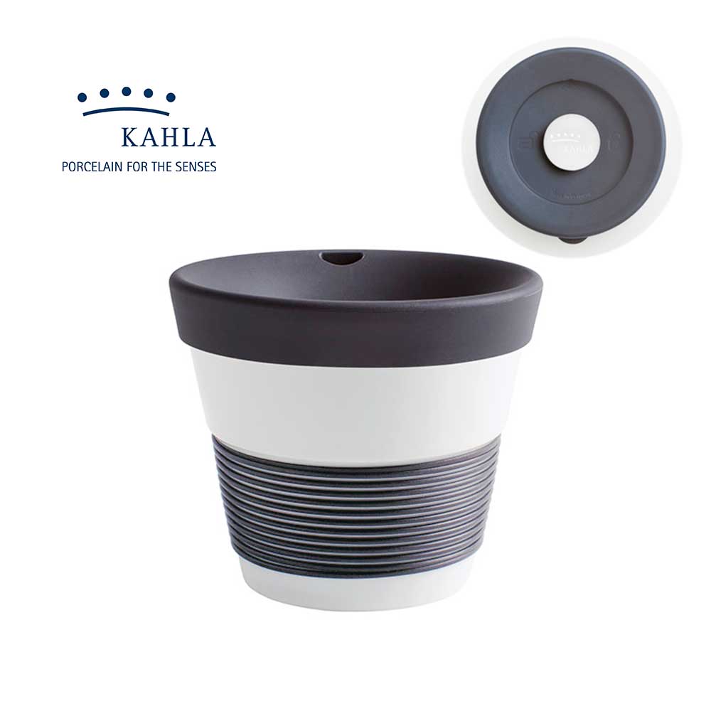 德國Kahla 摩登系列-230ml含蓋點心杯-深邃黑-原廠盒裝