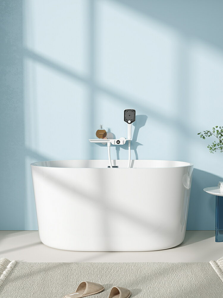 【快速出貨】 免運 可開發票 小戶型網紅民宿家用浴缸深泡浴室衛生間無縫一體獨立式亞克力浴盆~優樂悅