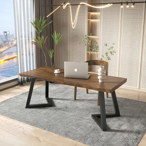 實木辦公桌家用書桌簡約現代長條桌子工作臺臥室寫字桌臺式電腦桌
