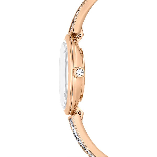 Swarovski 施華洛世奇 Crystal Rock Oval系列 奢華時尚女錶 5656851 玫瑰金框 29 mm x 26 mm ...