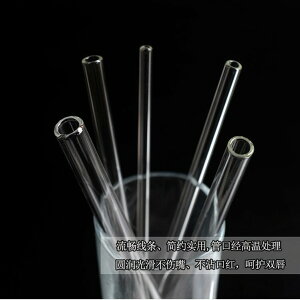 環保玻璃吸管 透明耐熱 粗吸管 20CM玻璃吸管