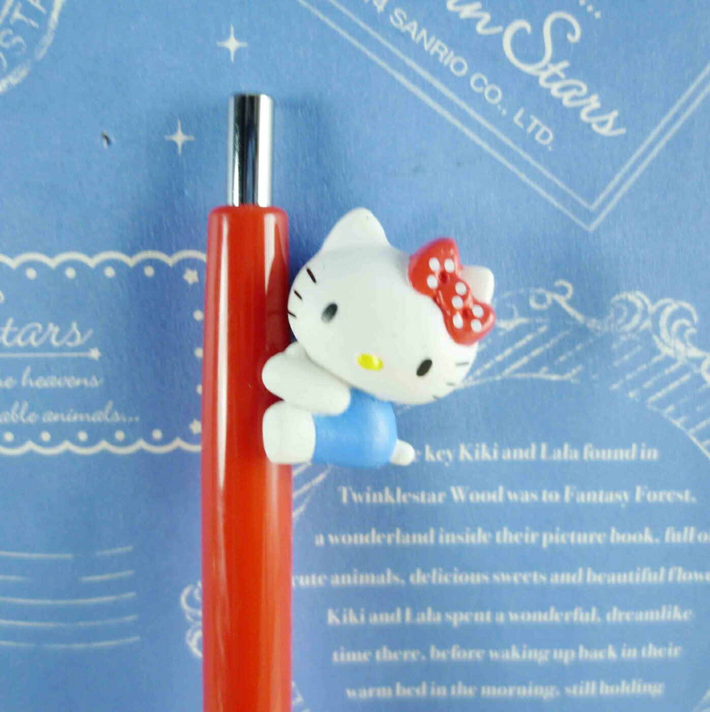 【震撼精品百貨】Hello Kitty 凱蒂貓 KITTY造型自動鉛筆-紅色筆桿-抱姿造型 震撼日式精品百貨