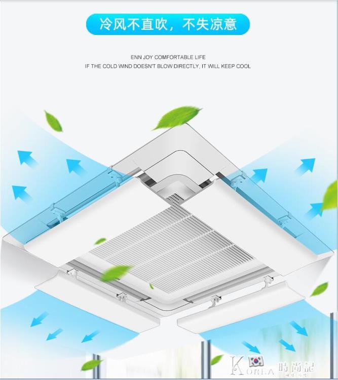 中央空調擋風板導風天花機冷氣出風口擋板遮風板防直吹吸頂機通用【林之舍】