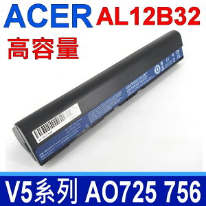 ACER 6芯 黑 AL12B32 日系電芯 電池 AL12B31 AL12X32 Aspire one 756 725 V5-121 V5-131 V5-171 travelmate B113