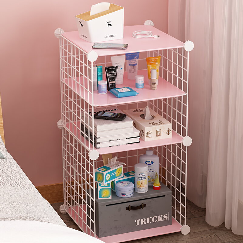 迷你床頭柜簡易小型置物架家用臥室網紅收納小柜子簡約現代儲物柜