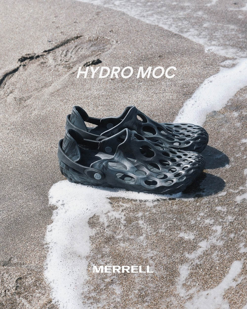 MERRELL(女)Hydro Moc風格潮流水陸兩棲洞洞鞋 女鞋-黑色 5