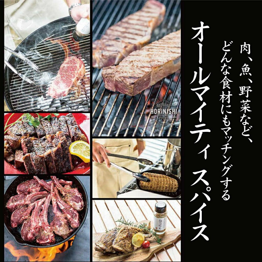 日本製 HORINISHI 堀西萬能調味料 大蒜鹽 調味鹽 魚乾推薦 中秋 烤肉 燒肉鹽 各式料理 露營 野餐【小福部屋】 2