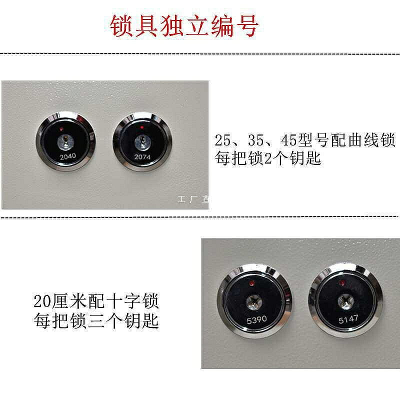 批發機械老式雙人雙鎖老人防盜保險箱家用小型辦公保險櫃入墻保管