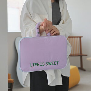 筆電包 背包 梵花不語手提包13寸適用于蘋果筆電可愛11寸ipad收納包【AD9522】