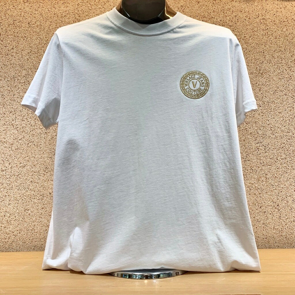 (Little bee小蜜蜂精品)Versace Jeas VJ白短T-Shirt(零碼款式)(L/2XL)
