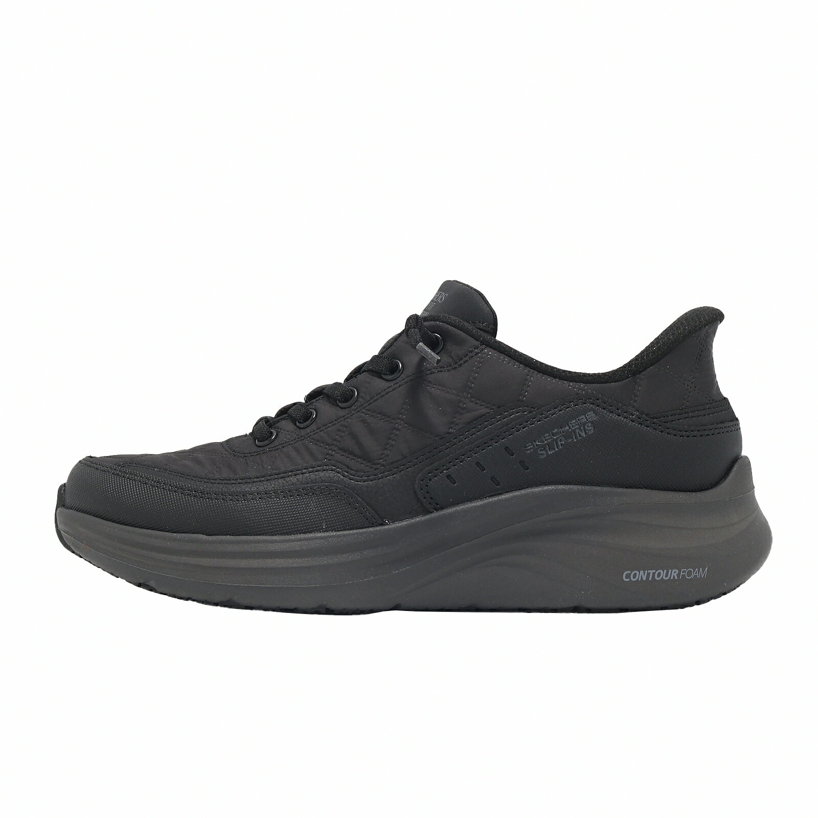 Skechers 工作鞋 Contour Foam SR Slip Ins 女鞋 黑 緩衝 彈性鬆緊鞋帶 休閒鞋 108320BLK