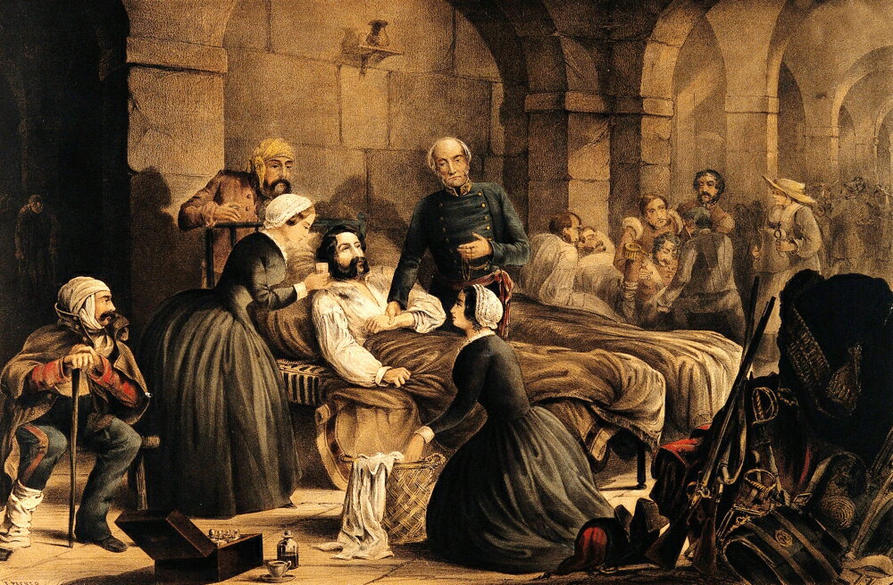 Posterazzi: Florence Nightingale at Scutari Hospital 1855 Stretched ...