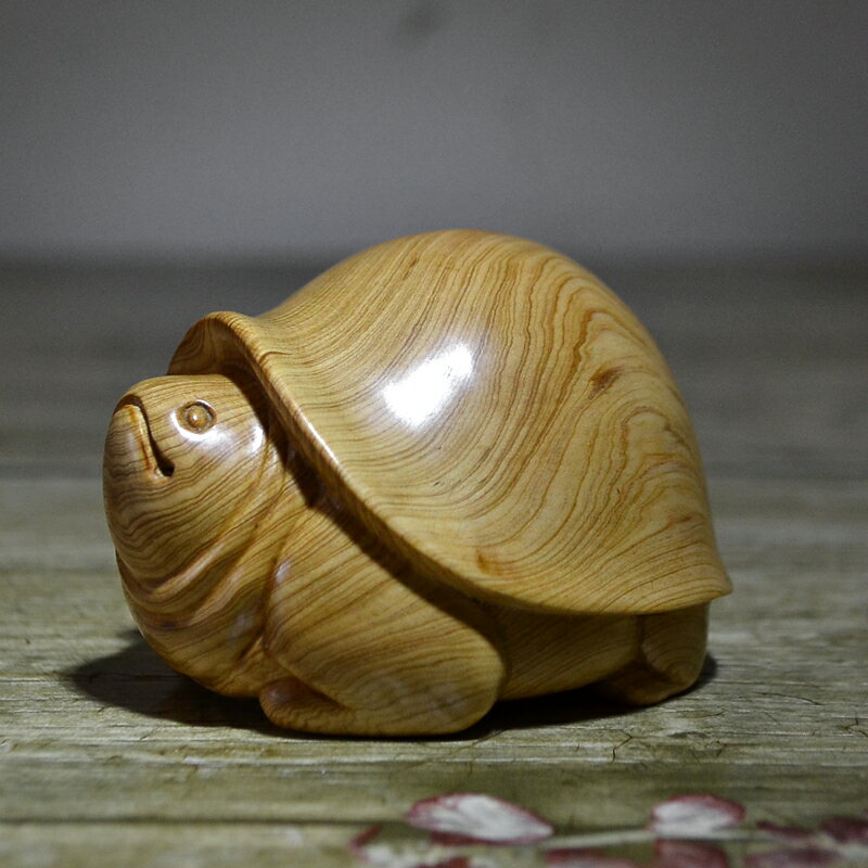 烏木陰沉木金絲楠木雕烏龜將軍龜福壽龜手把件小擺件文玩崖柏把玩