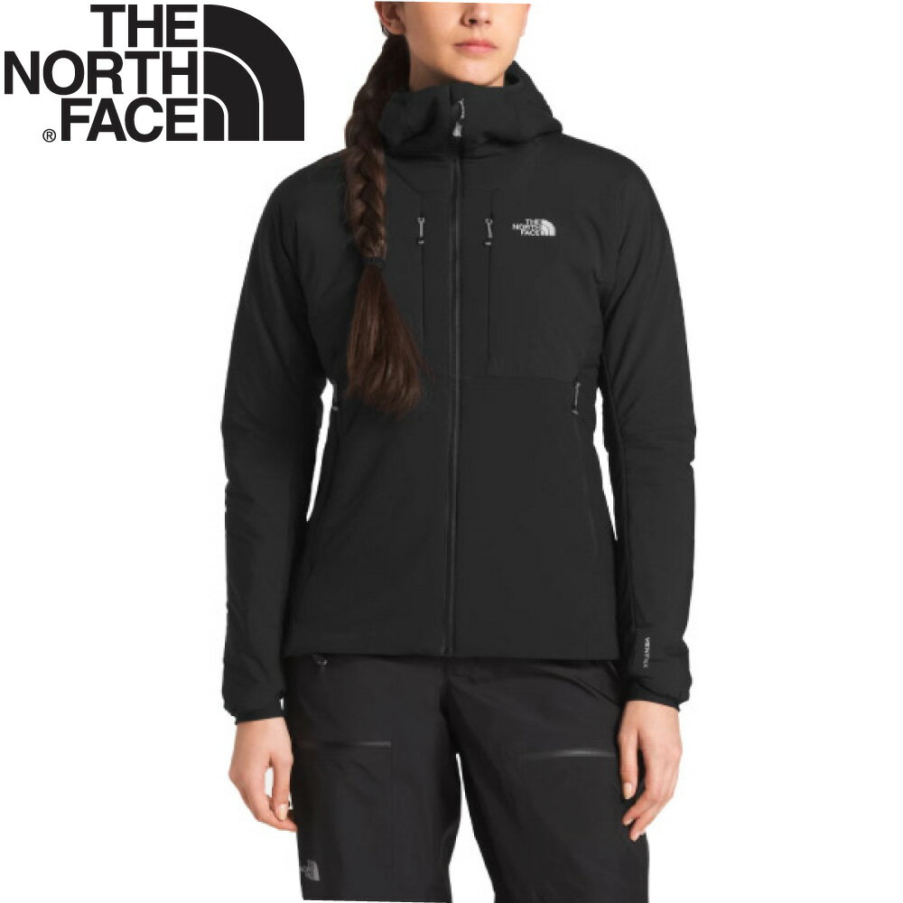 【 The North Face 女 SUMMIT防風防潑水透氣耐磨連帽外套《黑》】3KSP/防風外套/夾克