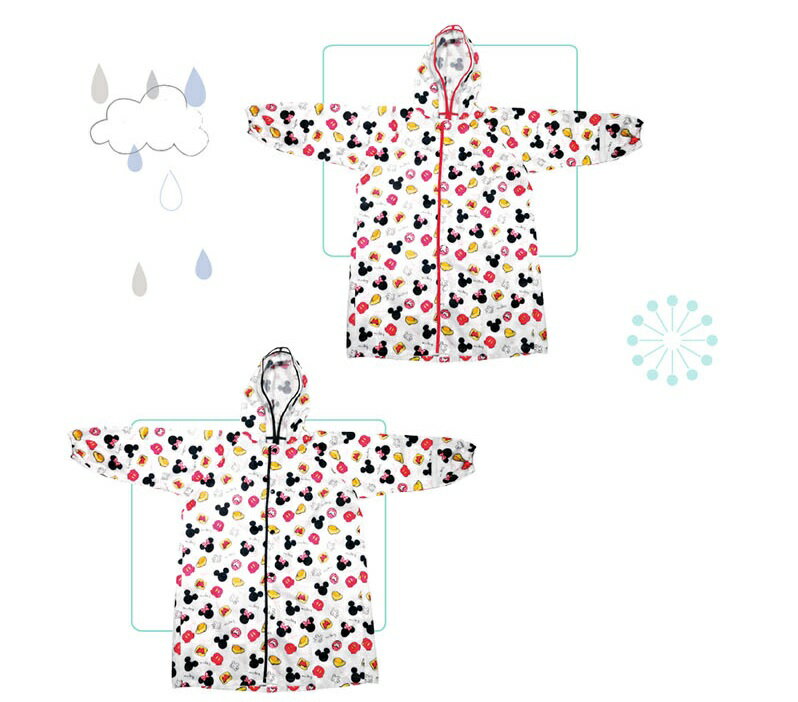 【VIVIBABY】迪士尼輕量幼兒雨衣長版寶二款可挑(DSU2074B米奇/DSU2074P米妮) 699元