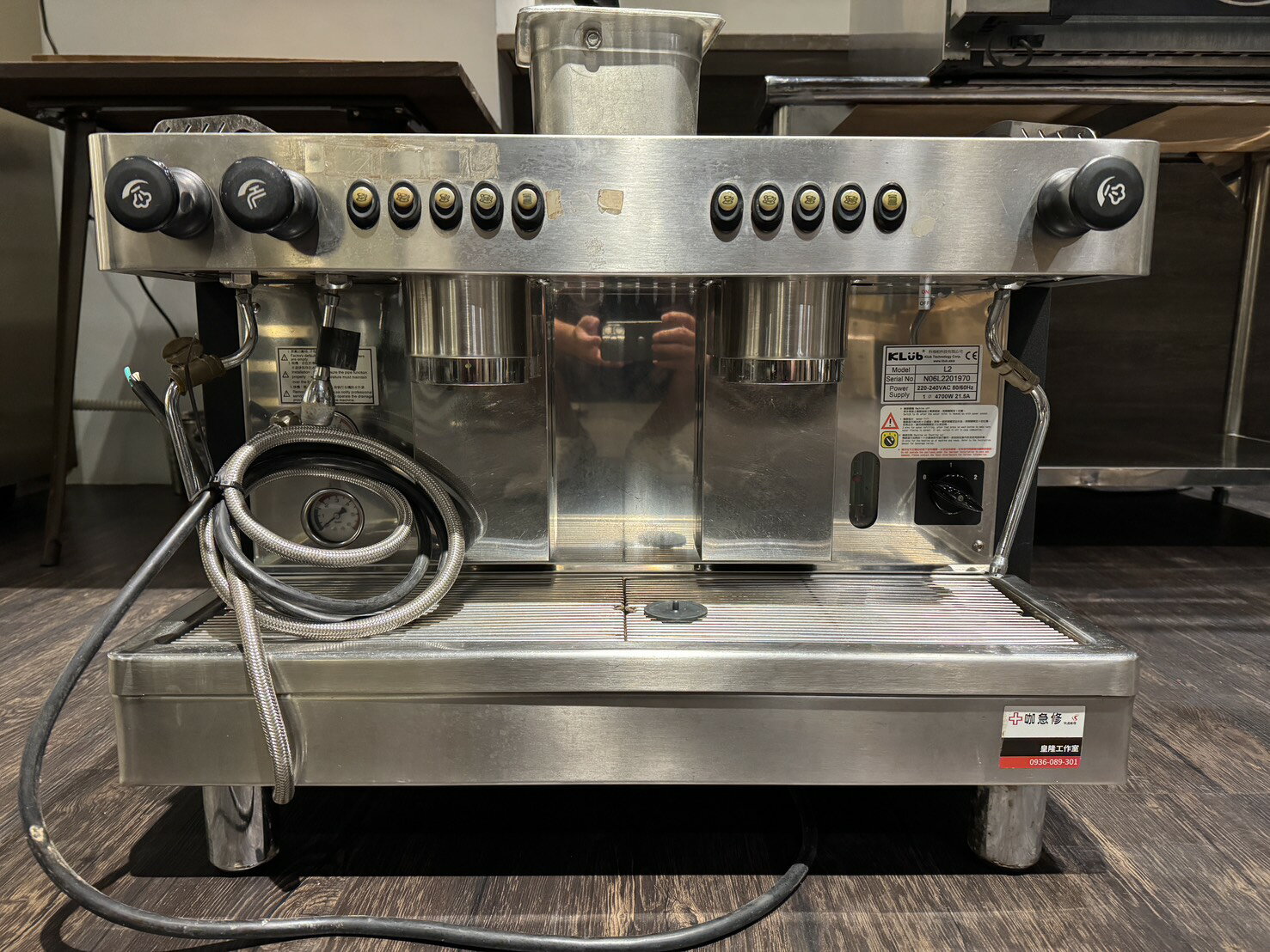 【二手出清】 KLUB L2 雙孔半自動咖啡機 營業用半自動咖啡機