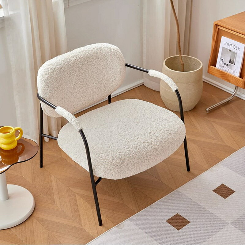 【可開發票】設計師沙發椅子單人椅客廳懶人極簡單椅子北歐現代簡約陽臺休閑椅