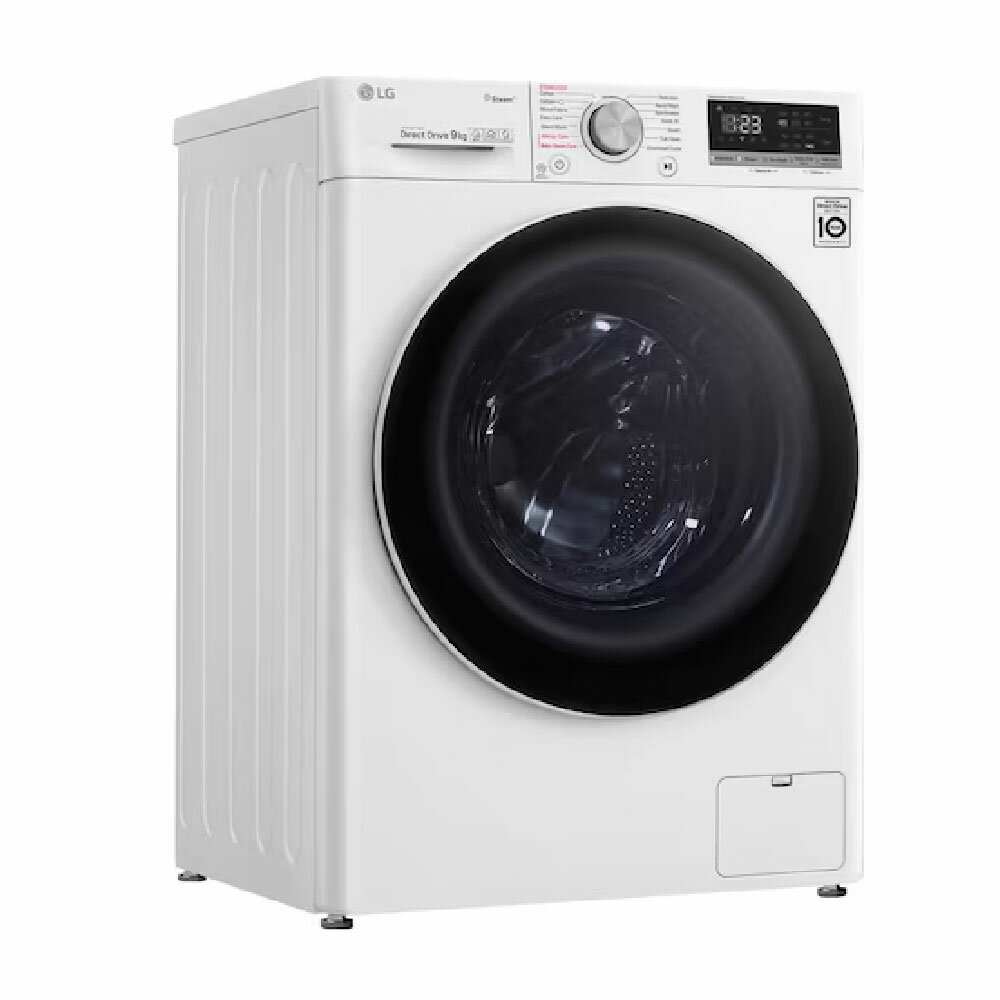 LG 樂金 WiFi串聯 蒸 洗 脫 變頻 滾筒 洗衣機 (含基本安裝) (洗9+烘6公斤) / 台 WD-S90VDW-冰瓷白