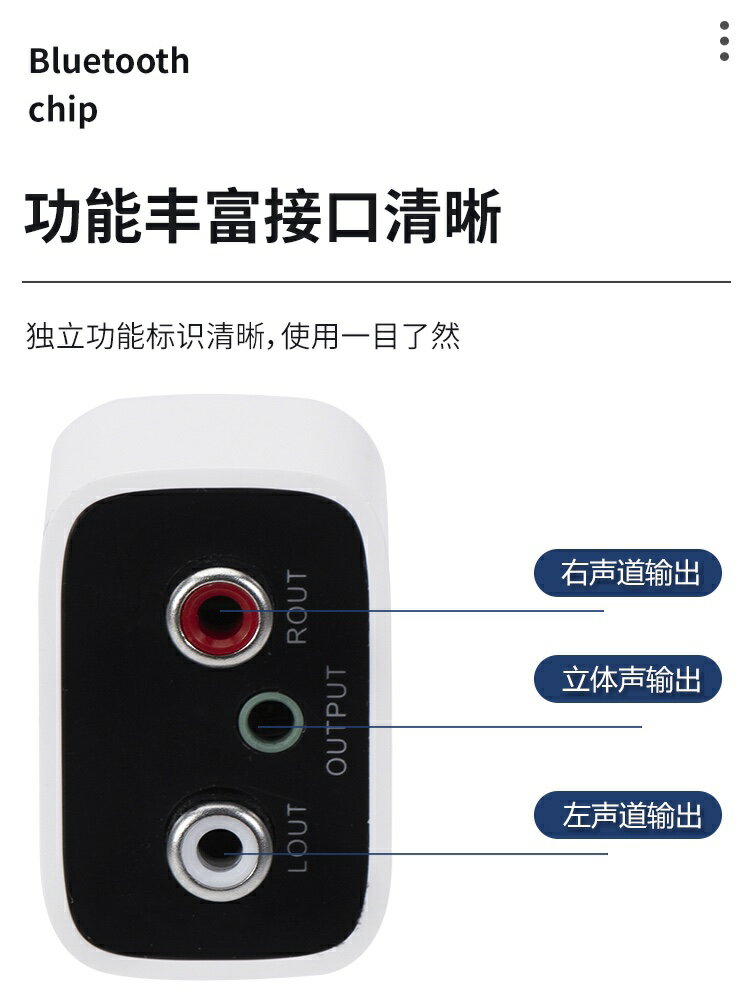 {可打統編 保固一年}藍牙5.3音頻接收器老功放舊音響老音箱轉無線無損立體聲雙路輸出 4