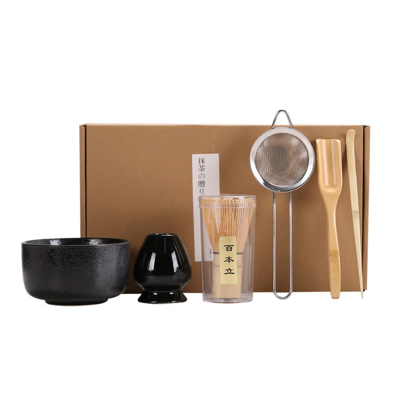 免運 茶具系列 茶筅抹茶刷百本立組合宋代點茶抹茶打茶器工具套裝日式禮盒 4