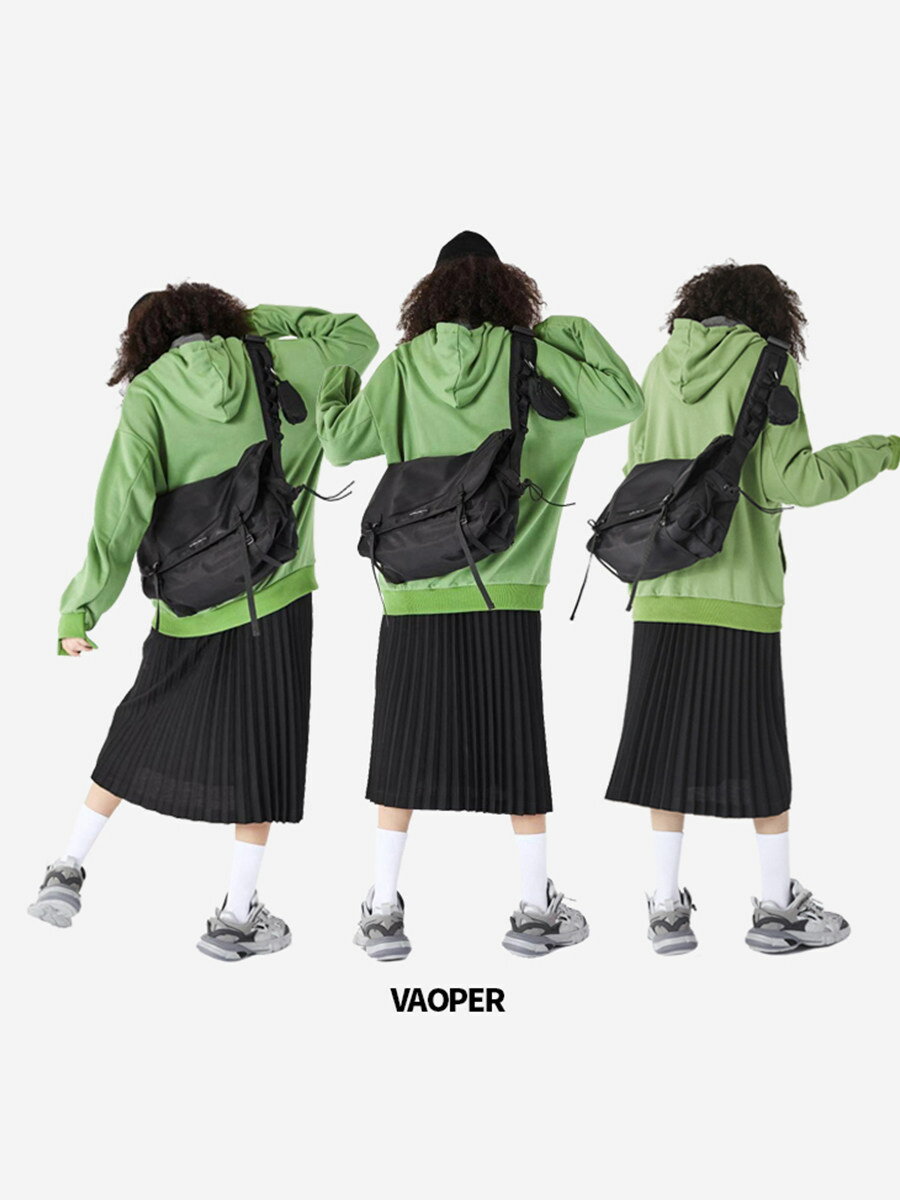VAOPER喂牌斜後背包女包包新款潮日系工裝包單肩包百搭郵差包男ins