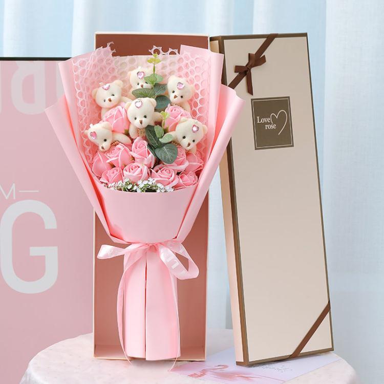 三八婦女節生日禮物送女友玫瑰花束仿真花肥皂花康乃馨香皂花禮盒 | 宜家優選百貨 | 樂天市場Rakuten