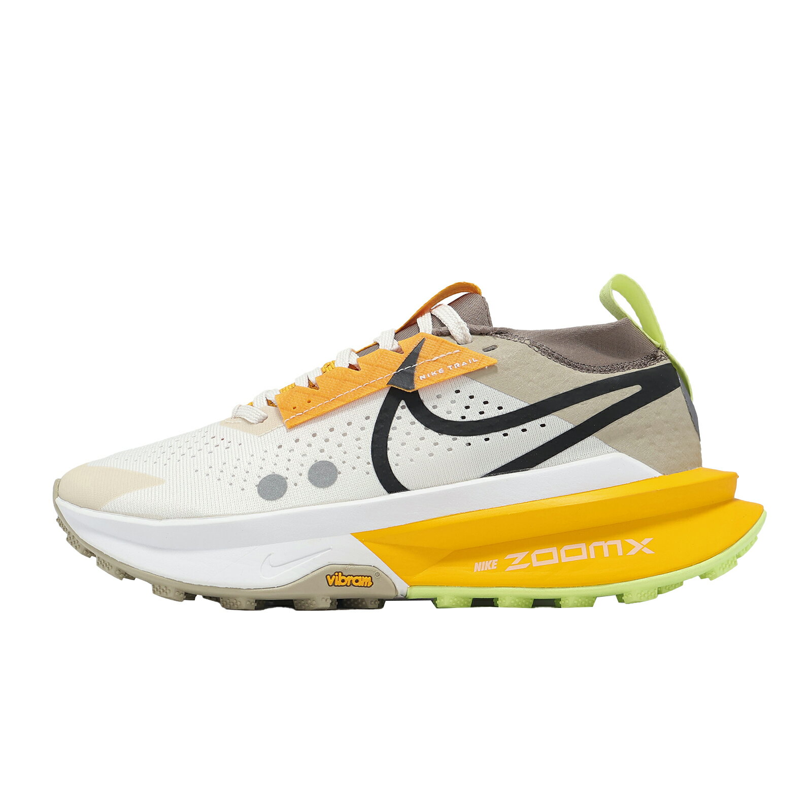 Nike 越野跑鞋 Wmns ZoomX Zegama Trail 2 女鞋 戶外 米白 橘黃 運動鞋