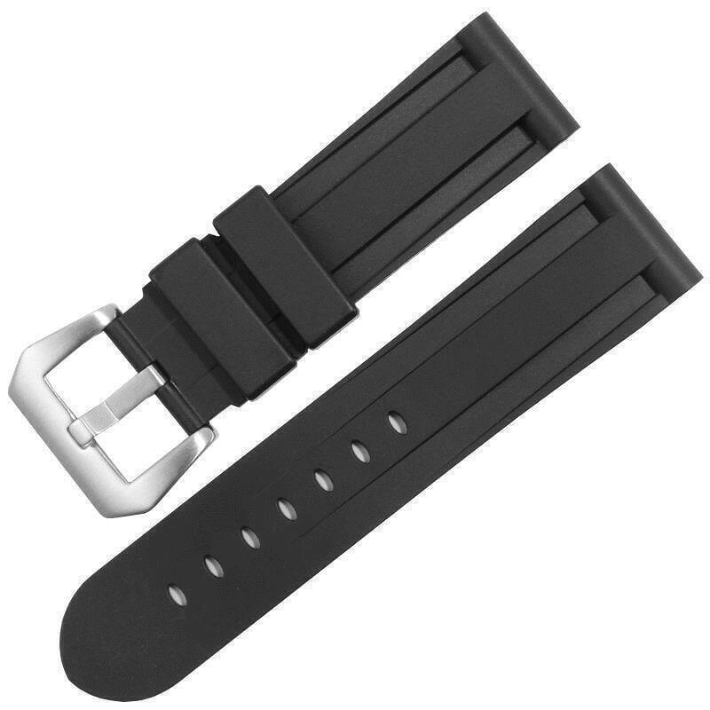 矽膠表帶代用Panerai沛納海PAM111 441迪賽橡膠手錶帶22 24 26mm