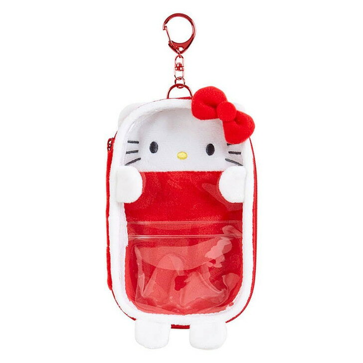【震撼精品百貨】凱蒂貓 Hello Kitty~日本SANRIO三麗鷗 KITTY絨毛視窗人形立牌收納包*65044