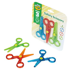 美國 Crayola 繪兒樂 幼兒安全造型剪刀3件組