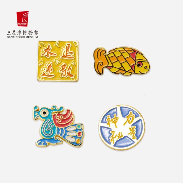 三星伴月【愛與世界】原創設計插畫手繪琺瑯彩胸針徽章領針