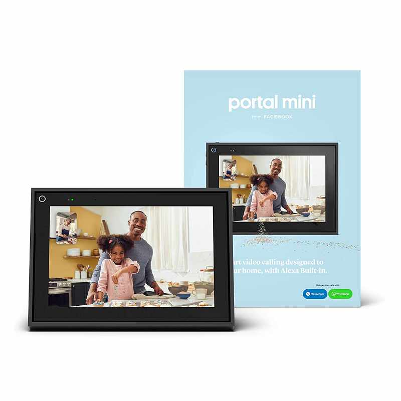 Facebook Portal Mini 8吋螢幕 視訊通話 兼容Alexa [2美國直購]