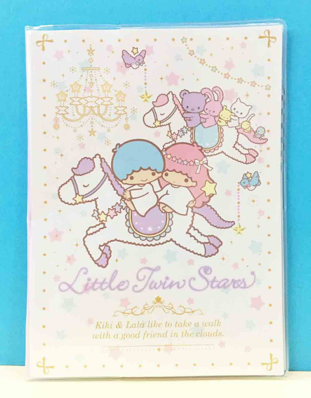 【震撼精品百貨】Little Twin Stars KiKi&LaLa 雙子星小天使 證件套 騎馬#49461 震撼日式精品百貨