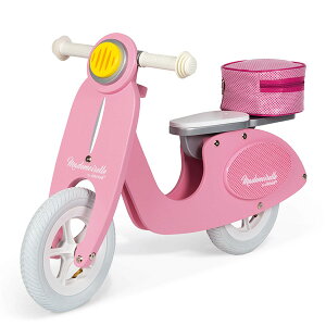 【法國Janod】平衡滑步系列-粉紅淑女摩托車/兒童節禮物/聖誕節禮物/生日禮物
