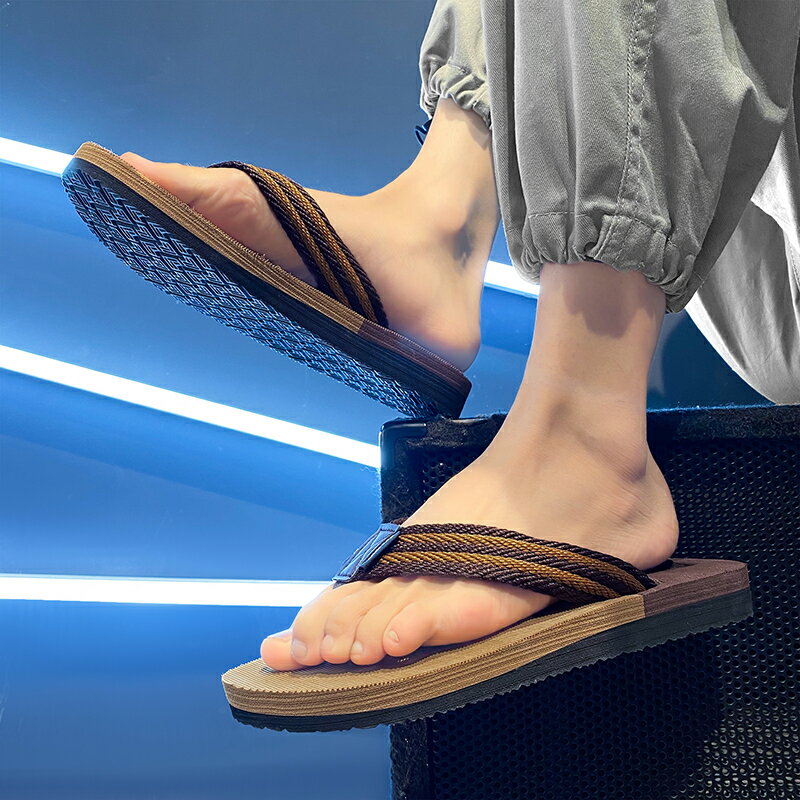 人字拖鞋男2024新款夏季越南夾腳涼拖青少年夏天沙灘防滑運動涼鞋