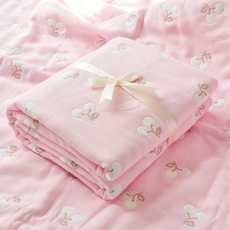 全棉時代官方紗布浴巾嬰兒純棉蓋毯加厚新生兒童寶空調毛巾被柔軟
