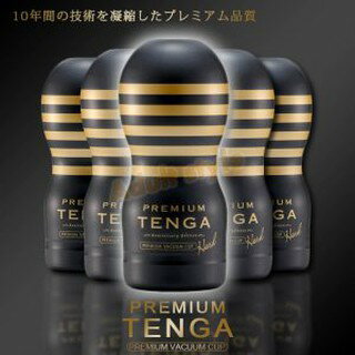 (送加熱棒) TENGA 10週年限量紀念杯 深管真空自慰杯 -緊實型(黑金) 飛機杯