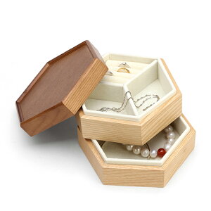 實木質簡約可愛絨布珠寶首飾盒歐式公主小奢華裝耳環戒指收納