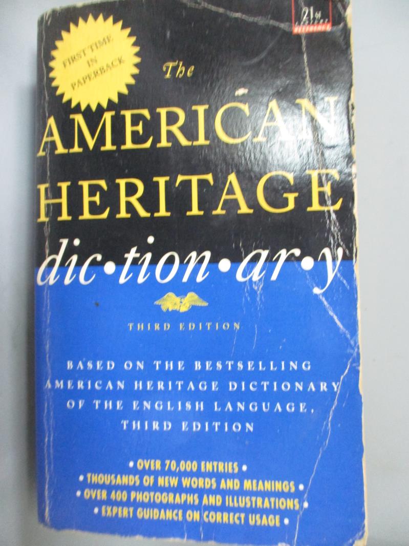 【書寶二手書T1／字典_JEZ】The American Heritage Dictionary _Mifflin
