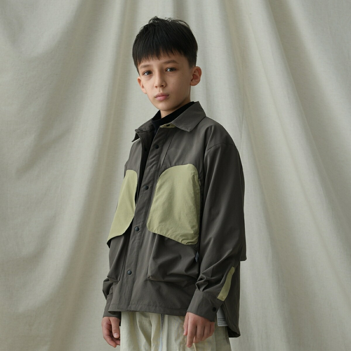 DS-S03雙層結構多口袋襯衫夾克(親子款)